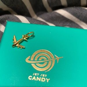 Jet Set Candy Gold Vermeil Mini Airplane Charm